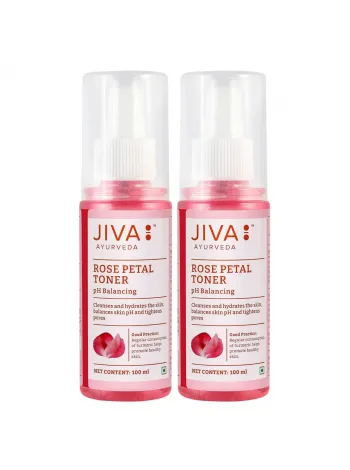 Розовая вода, 100 мл - 2 упаковки, Джива Аюрведа; Rose water, 100 ml - 2 packs, Jiva Ayurveda